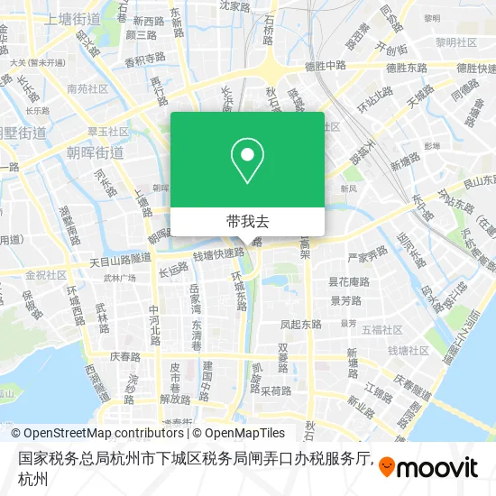 国家税务总局杭州市下城区税务局闸弄口办税服务厅地图