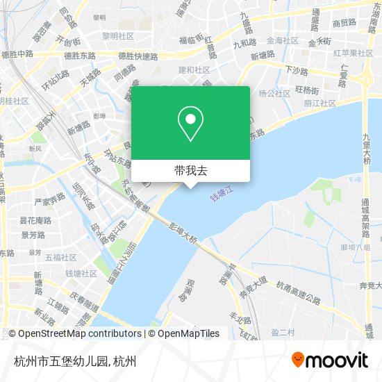 杭州市五堡幼儿园地图