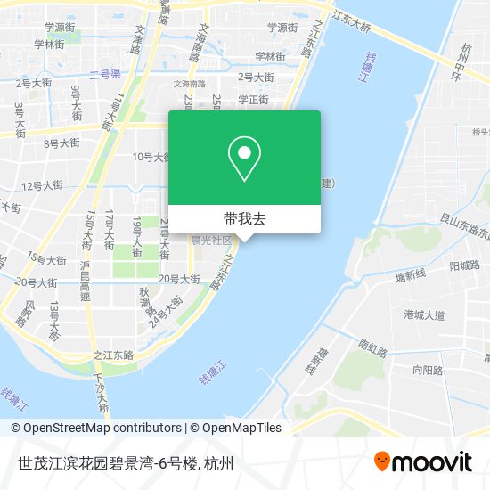 世茂江滨花园碧景湾-6号楼地图