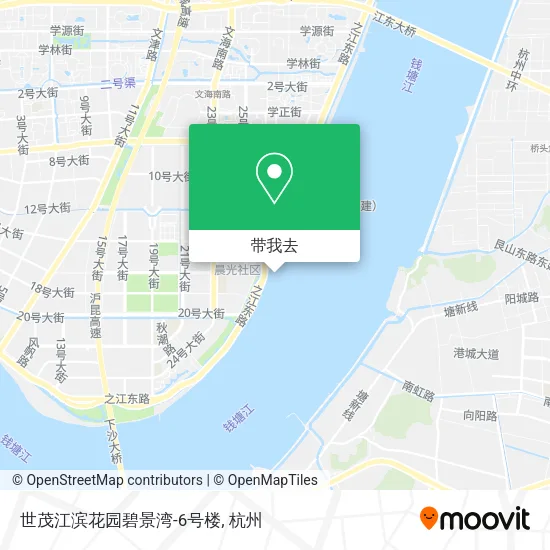 世茂江滨花园碧景湾-6号楼地图