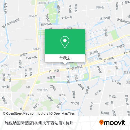 维也纳国际酒店(杭州火车西站店)地图