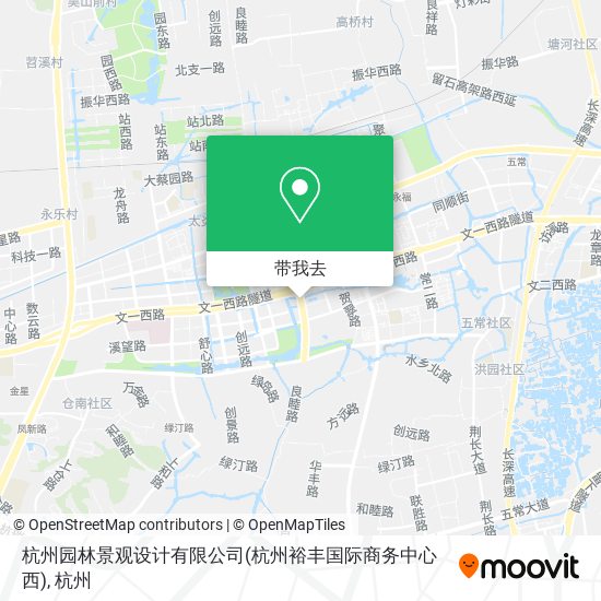 杭州园林景观设计有限公司(杭州裕丰国际商务中心西)地图