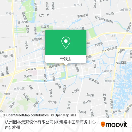 杭州园林景观设计有限公司(杭州裕丰国际商务中心西)地图