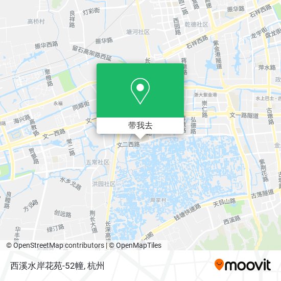 西溪水岸花苑-52幢地图