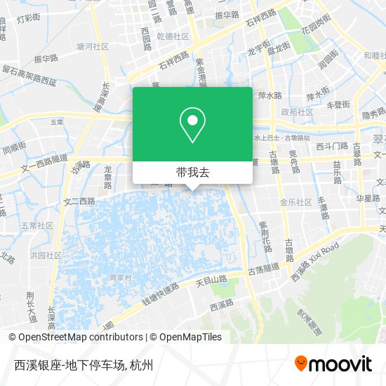 西溪银座-地下停车场地图