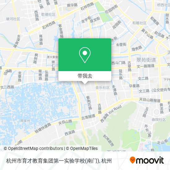 杭州市育才教育集团第一实验学校(南门)地图