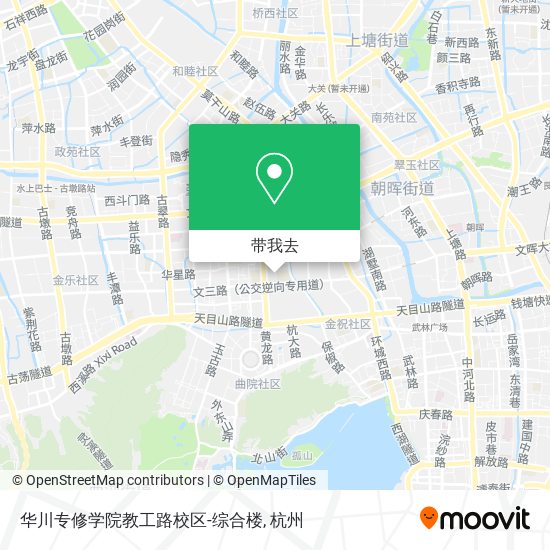华川专修学院教工路校区-综合楼地图