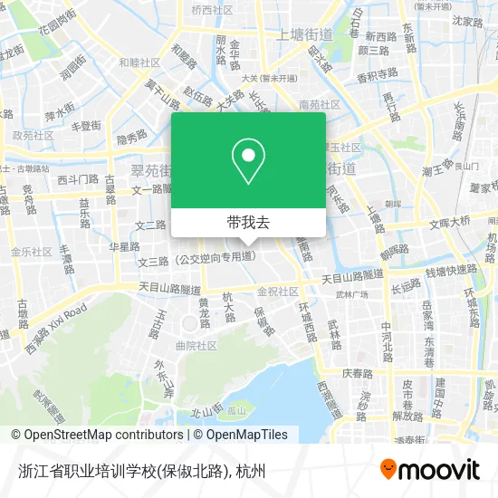 浙江省职业培训学校(保俶北路)地图