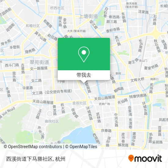 西溪街道下马塍社区地图
