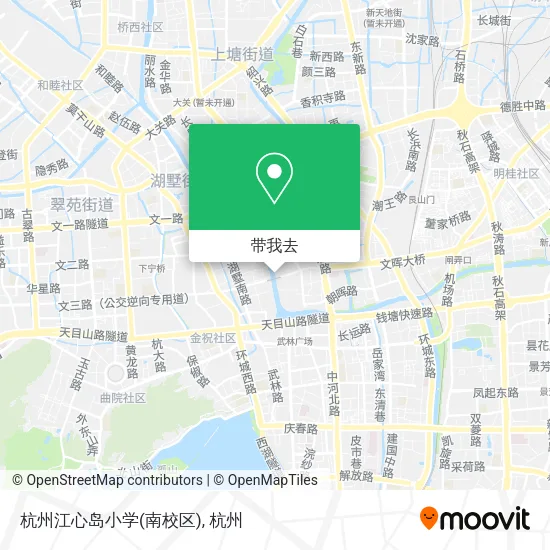 杭州江心岛小学(南校区)地图