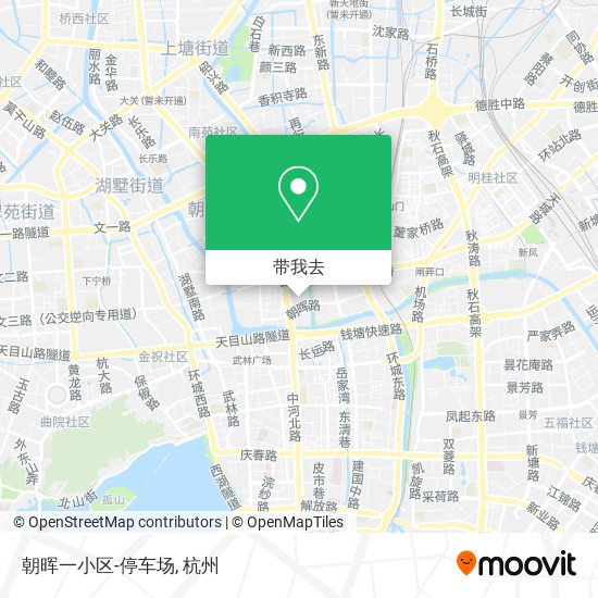 朝晖一小区-停车场地图