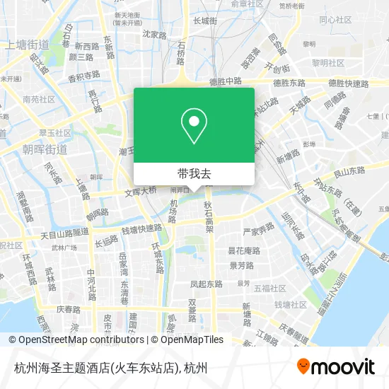 杭州海圣主题酒店(火车东站店)地图