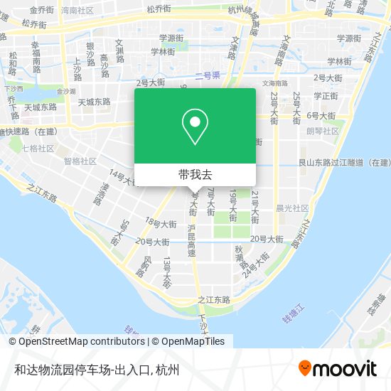 和达物流园停车场-出入口地图
