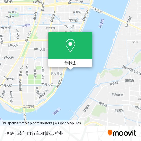 伊萨卡南门自行车租赁点地图