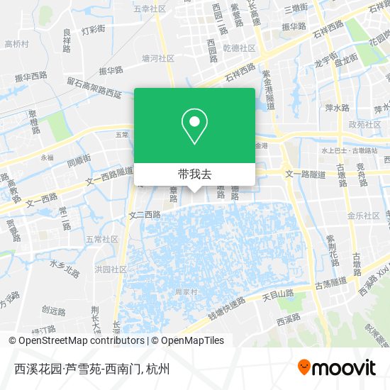 西溪花园·芦雪苑-西南门地图