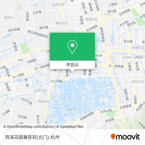 西溪花园蒹葭苑(北门)地图