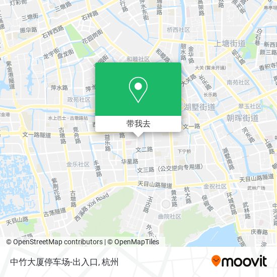 中竹大厦停车场-出入口地图