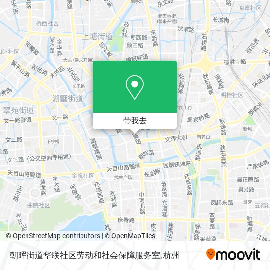 朝晖街道华联社区劳动和社会保障服务室地图