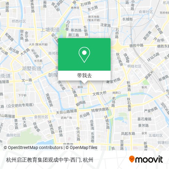 杭州启正教育集团观成中学-西门地图