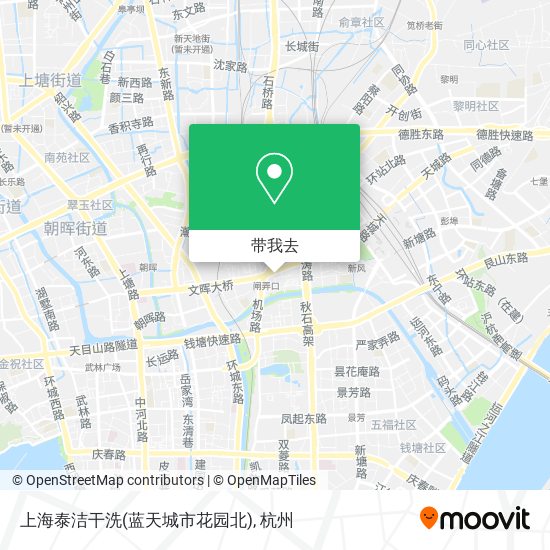 上海泰洁干洗(蓝天城市花园北)地图