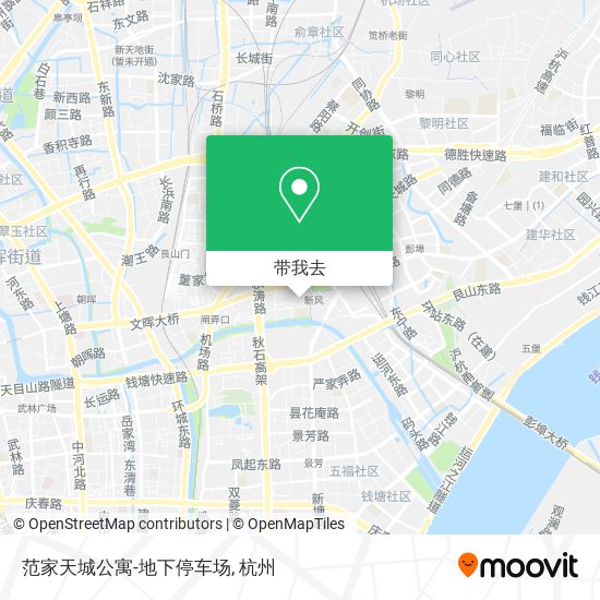 范家天城公寓-地下停车场地图