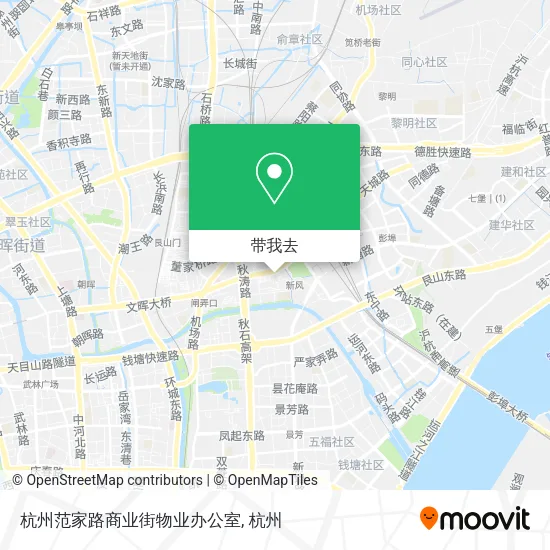 杭州范家路商业街物业办公室地图