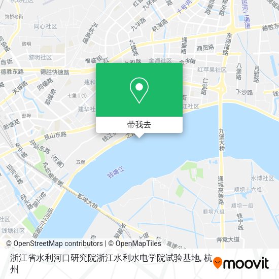 浙江省水利河口研究院浙江水利水电学院试验基地地图