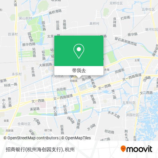 招商银行(杭州海创园支行)地图