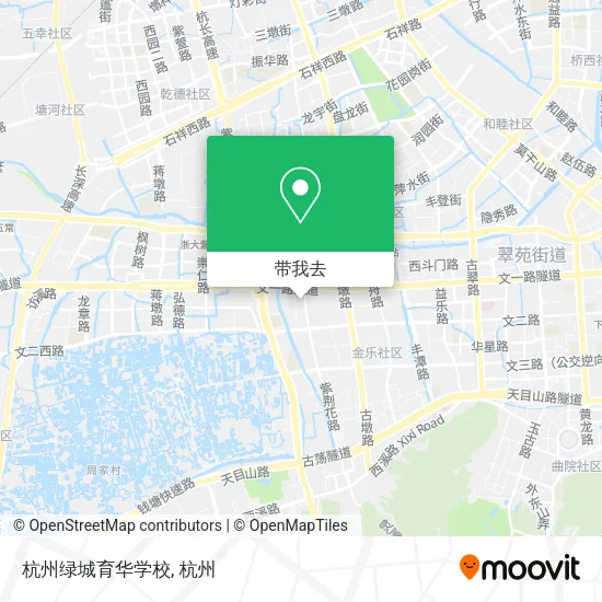 杭州绿城育华学校地图