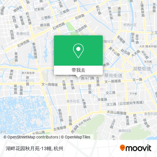 湖畔花园秋月苑-13幢地图