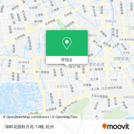 湖畔花园秋月苑-13幢地图