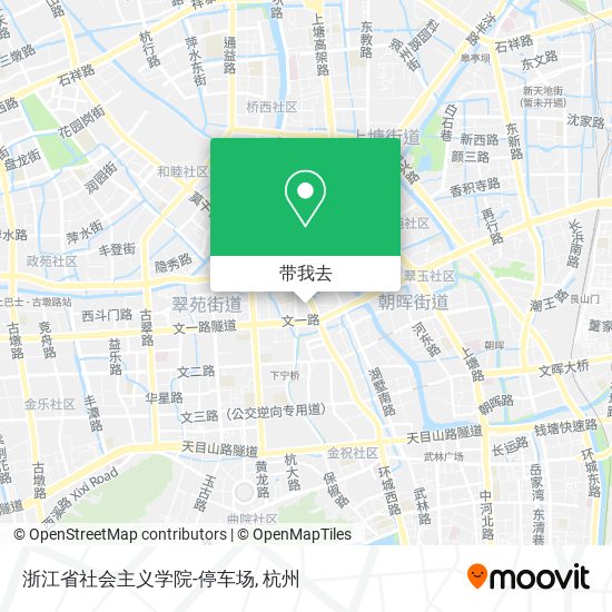浙江省社会主义学院-停车场地图