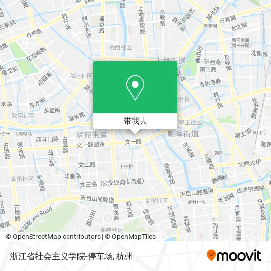 浙江省社会主义学院-停车场地图