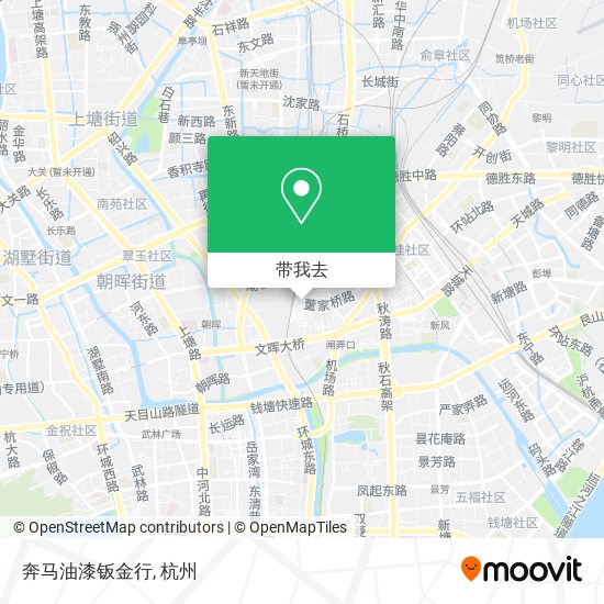 奔马油漆钣金行地图