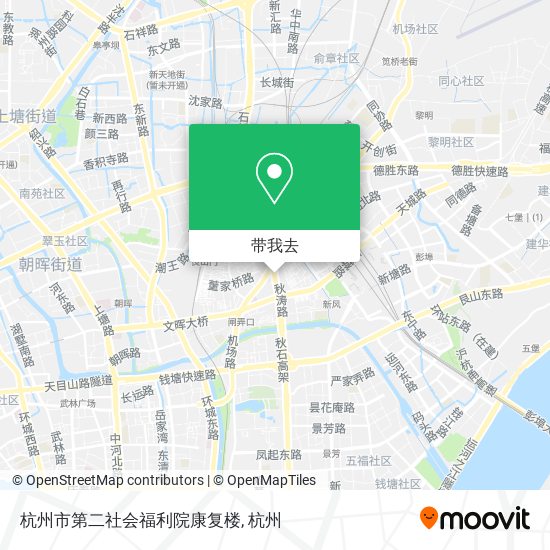 杭州市第二社会福利院康复楼地图