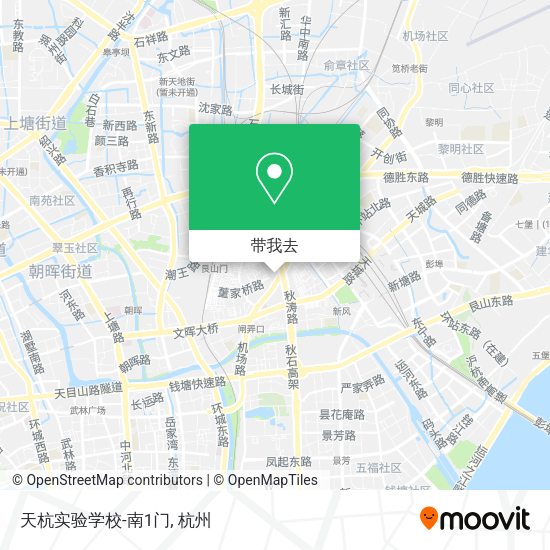 天杭实验学校-南1门地图