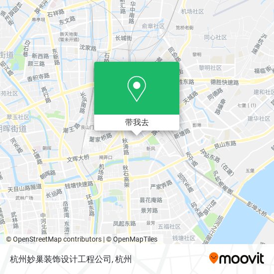 杭州妙巢装饰设计工程公司地图