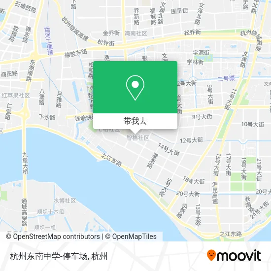 杭州东南中学-停车场地图