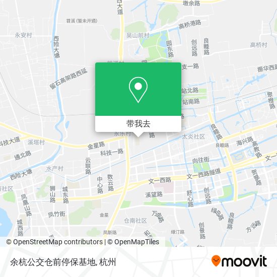 余杭公交仓前停保基地地图