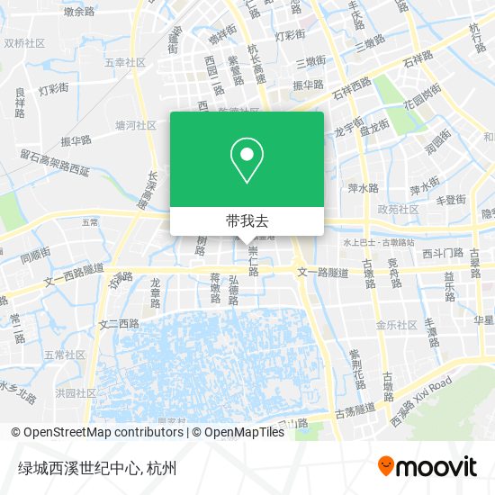 绿城西溪世纪中心地图