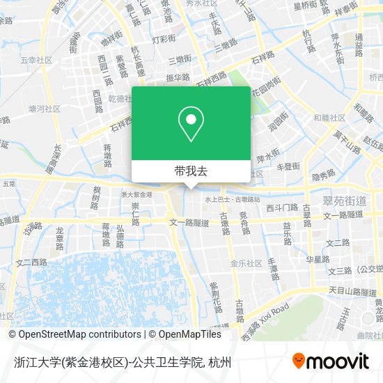 浙江大学(紫金港校区)-公共卫生学院地图