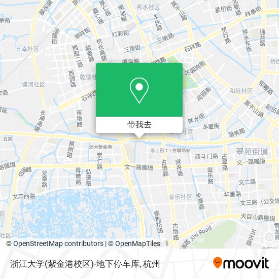 浙江大学(紫金港校区)-地下停车库地图