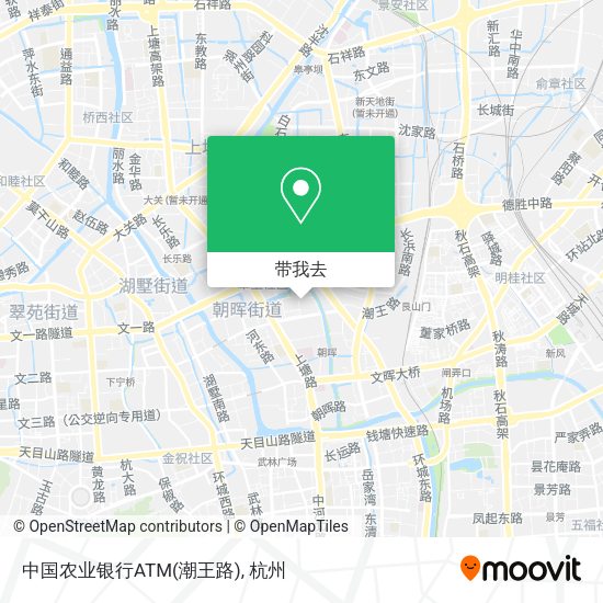 中国农业银行ATM(潮王路)地图