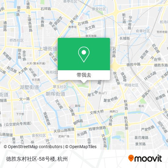 德胜东村社区-58号楼地图
