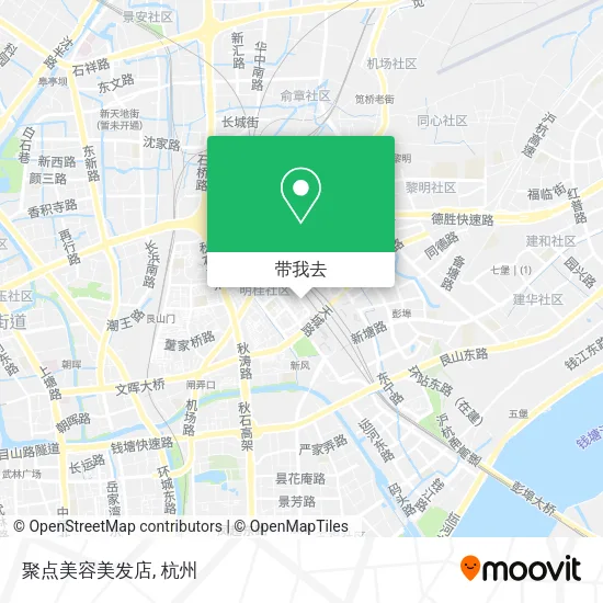 聚点美容美发店地图