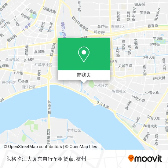 头格临江大厦东自行车租赁点地图