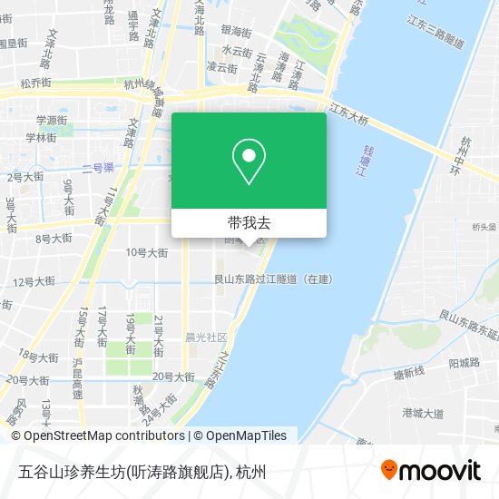 五谷山珍养生坊(听涛路旗舰店)地图