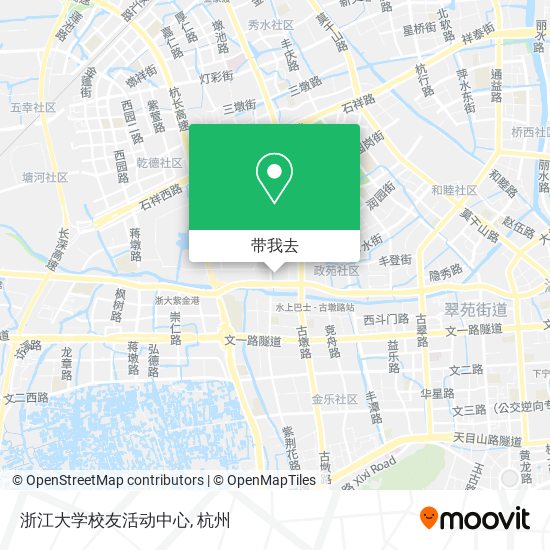 浙江大学校友活动中心地图