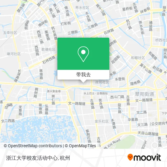 浙江大学校友活动中心地图