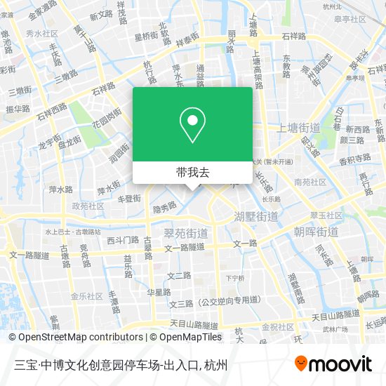 三宝·中博文化创意园停车场-出入口地图